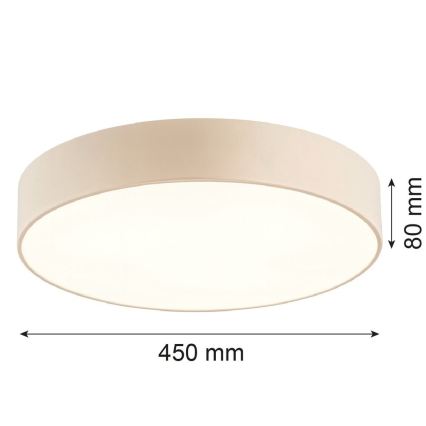 Argon 6365 - Taklampa DARLINGOS, 3xE27/15W/230V, Ø 45 cm, beige