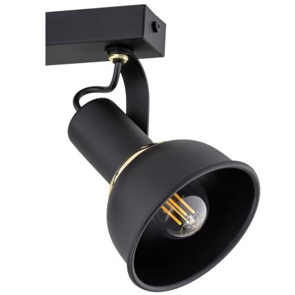 Argon 7037 - Spotlight TWIST 2xE14/7W/230V svart/gyllene