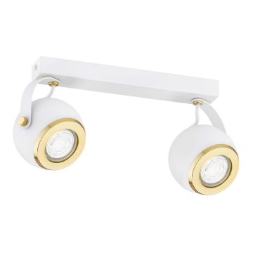 Argon 7038 - Spotlight KOS PLUS 2xGU10/5W/230V vit/gyllene