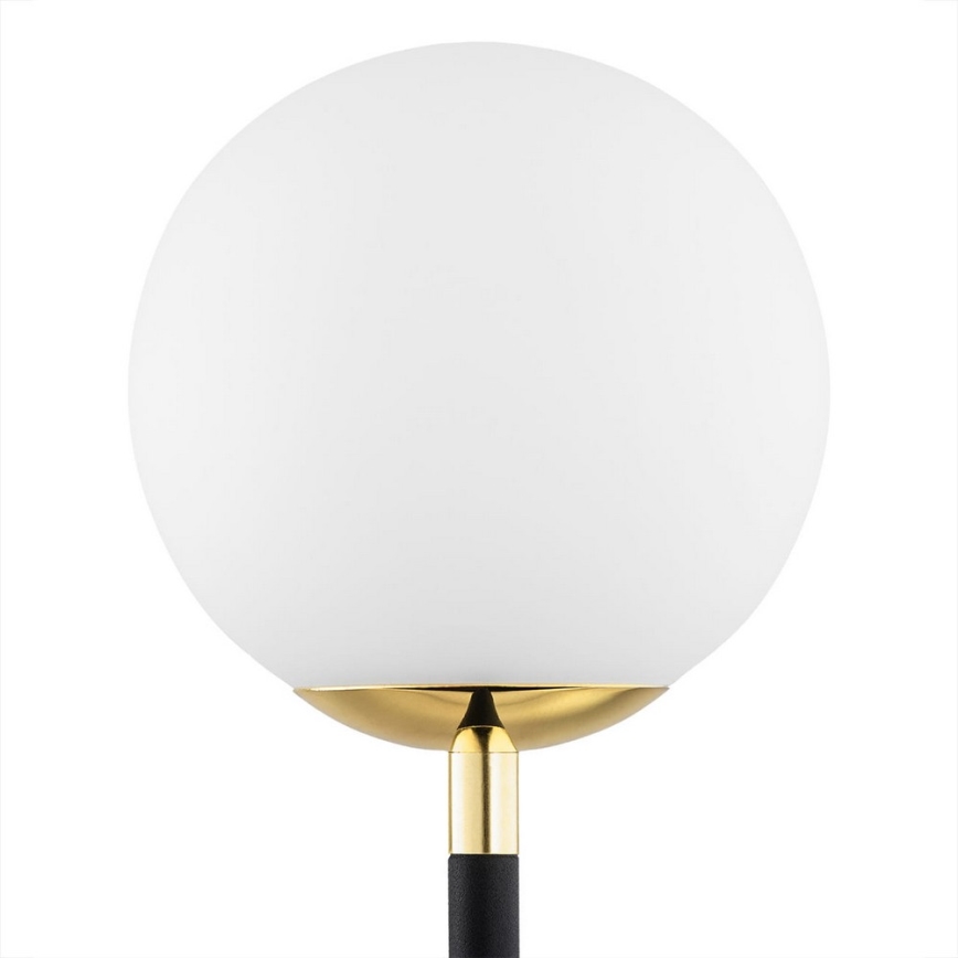 Argon 7072 - Bordslampa FERRONE 2xE14/7W/230V svart/vit/gyllene