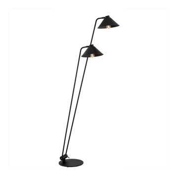 Argon 7075 - Golv lampa GABIAN 2xE27/15W/230V svart