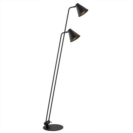 Argon 7077 - Golv lampa AVALONE 2xE27/15W/230V svart