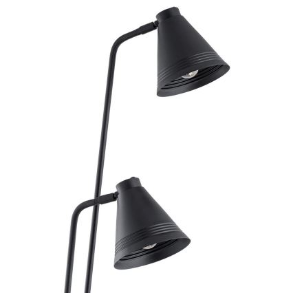 Argon 7077 - Golv lampa AVALONE 2xE27/15W/230V svart