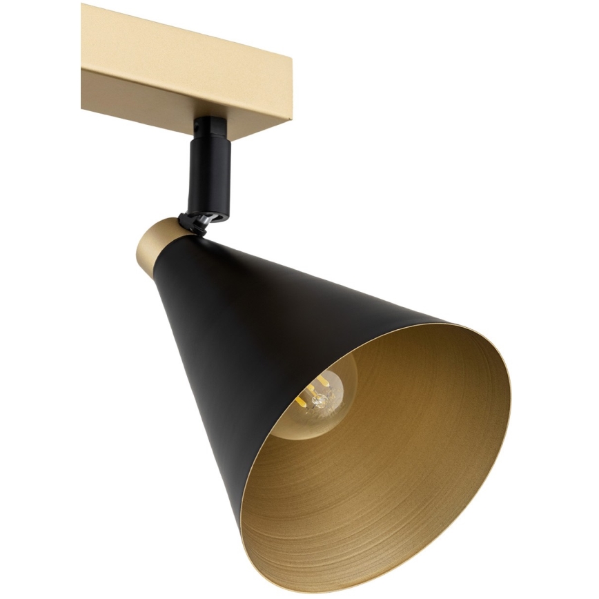 Argon 7147 - Spotlight LUCINDA 2xE14/7W/230V svart/guld