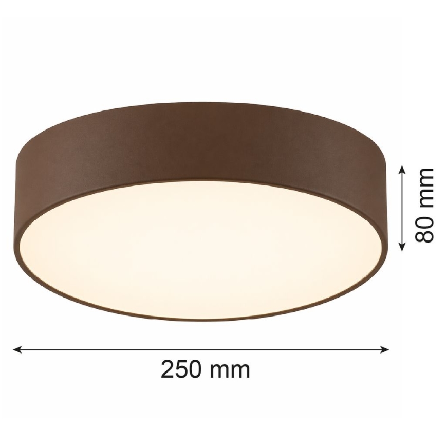 Argon 7295 - Taklampa DARLINGOS 2xE27/15W/230V Ø 25 cm brun