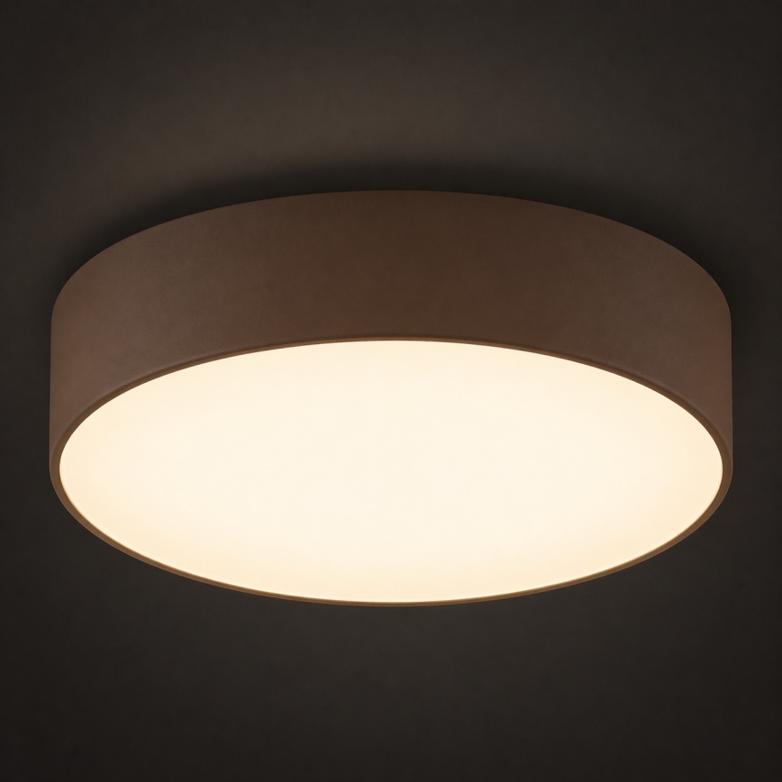 Argon 7297 - Taklampa DARLINGOS 2xE27/15W/230V Ø 35 cm brun