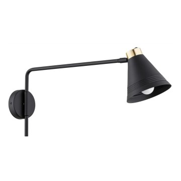 Argon 8009 - Vägglampa AVALONE 1xE27/15W/230V 57 cm svart/gyllene