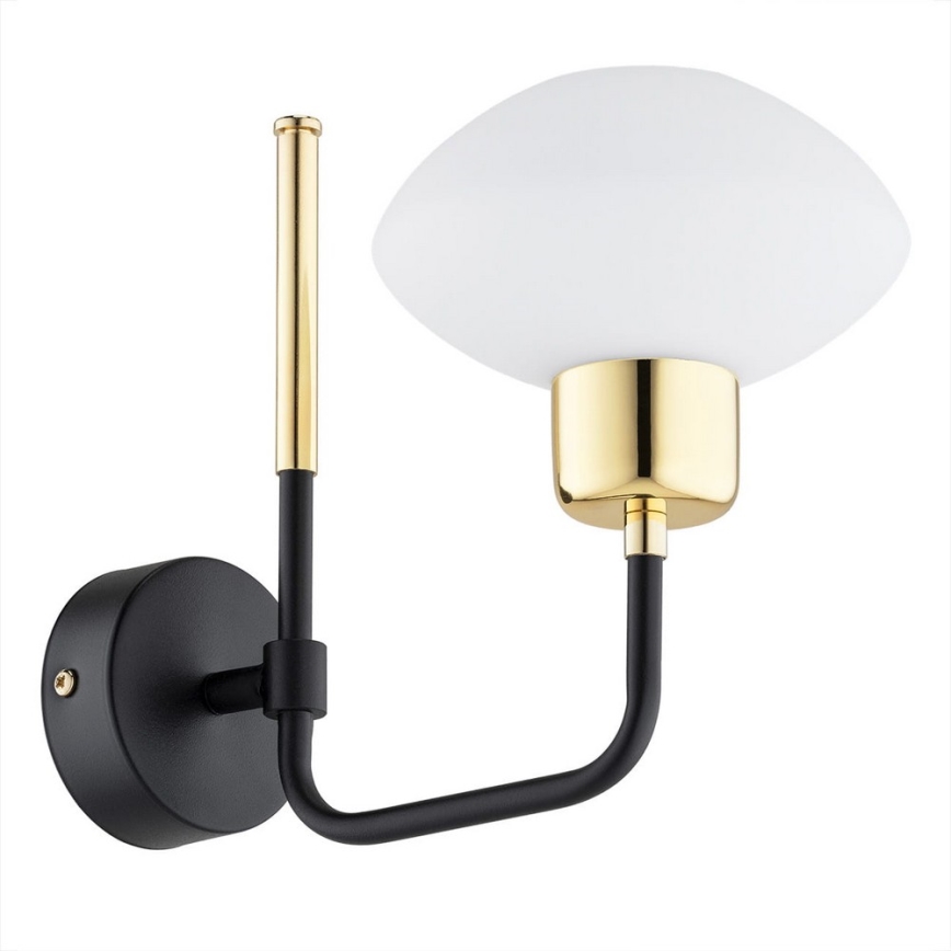 Argon 8032 - Vägglampa RAVELLO 1xE14/15W/230V svart/guld