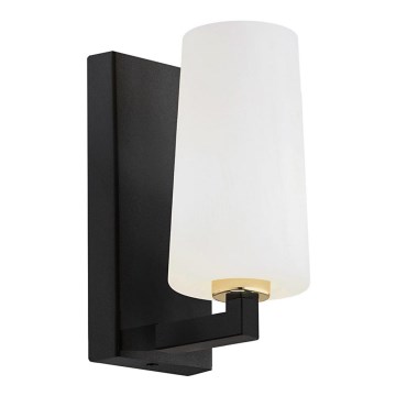 Argon 8056 - Vägglampa CAMELOT PLUS 1xE27/15W/230V svart/vit/gyllene