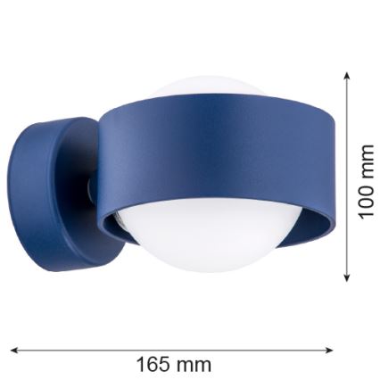 Argon 8061 - Vägglampa MASSIMO PLUS 1xG9/6W/230V blå