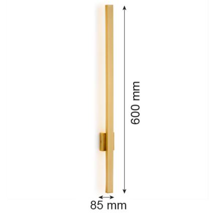 Argon 8063 - LED väggbelysning ASSE LED/6W/230V gyllene