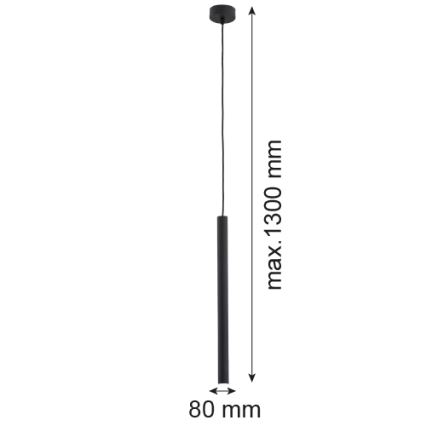 Argon 8067 - Taklampa ETNA 1xG9/6W/230V svart