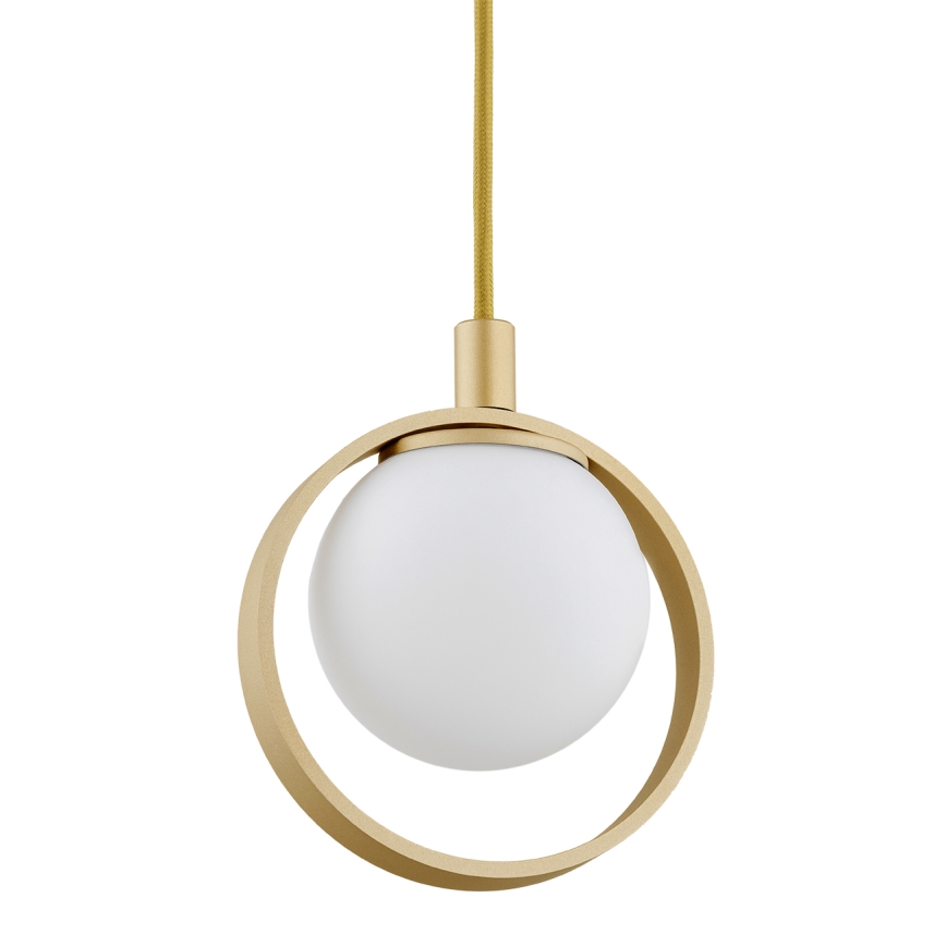 Argon 8257 - Pendellampa på kabel SATURNIA 1xG9/6W/230V guldig