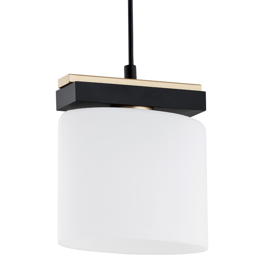 Argon 8276 - Ljuskrona med textilsladd CANOA 1xE27/15W/230V svart