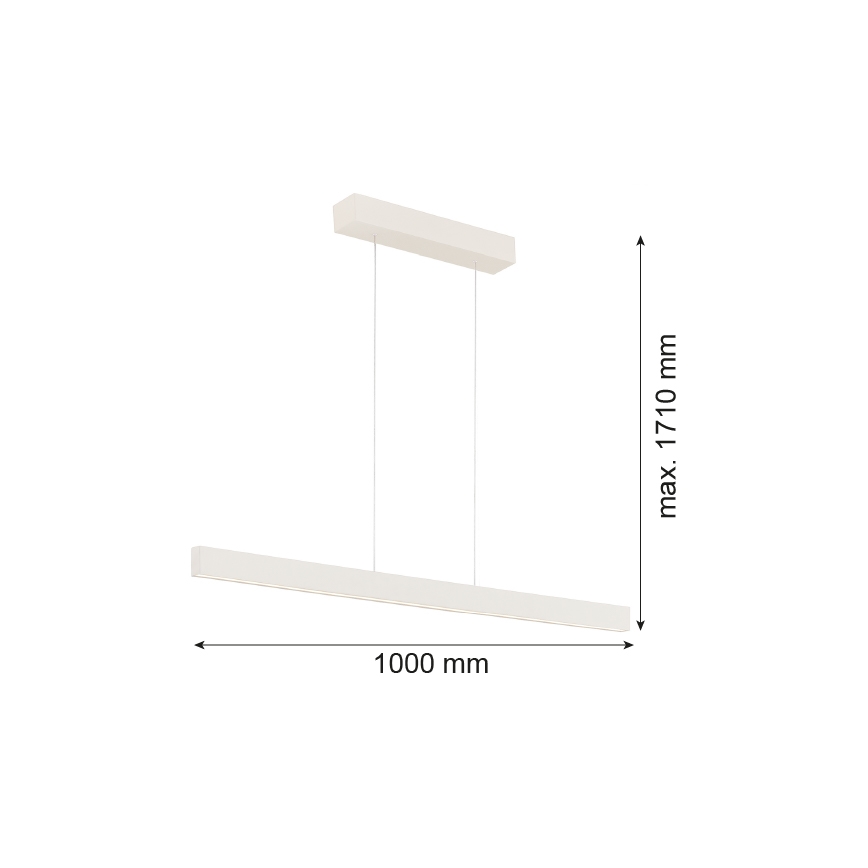 Argon 8302 - LED-lampa på kabel BALANS LED/35W/230V 3000K krämvit