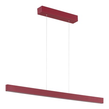 Argon 8304 - LED ljuskrona med textilsladd BALANS LED/35W/230V 3000K röd