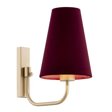 Argon 8313 - Vägglampa SAFIANO 1xE27/15W/230V burgundy