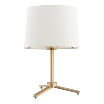 Argon 8318 - Bordslampa CAVALINO 1xE27/15W/230V 39 cm grädde/guld