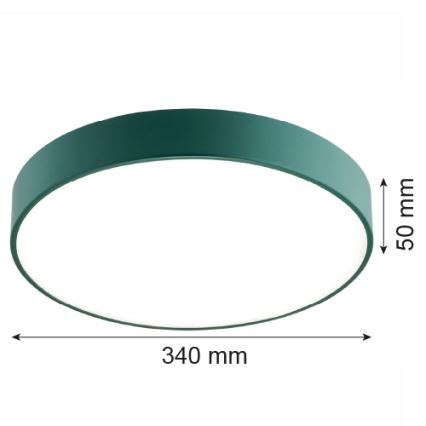 Argon 8335 - LED taklampa TIAMO LED/22W/230V 4000K grön