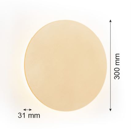 Argon 8352 - LED väggbelysning OREGON PLUS LED/6W/230V 3000K 30 cm guld