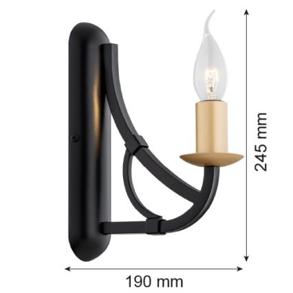 Argon 8355 - Vägglampa LORENZO 1xE14/7W/230V