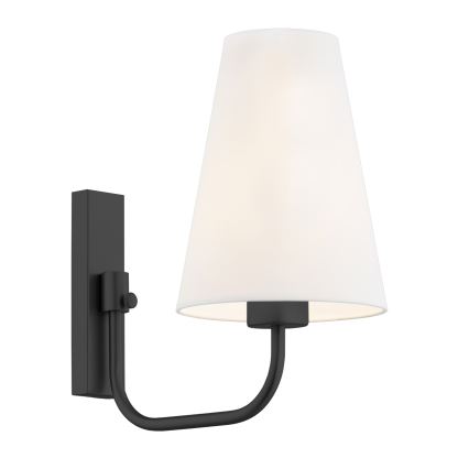 Argon 8376 - Vägglampa SAFIANO 1xE27/15W/230V svart