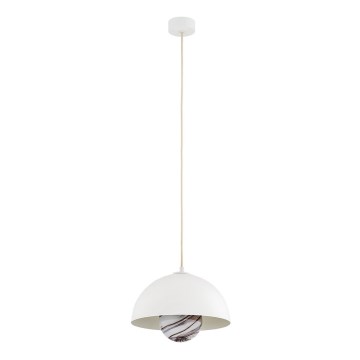 Argon 8443 - Ljuskrona med textilsladd PIAVA 1xE14/7W/230V alabaster vit