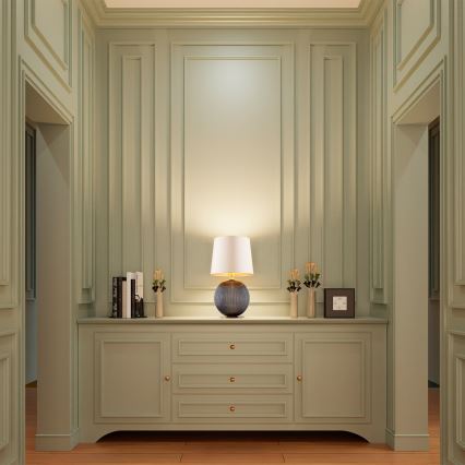 Argon 8538 - Bordslampa HAMILTON 1xE27/15W/230V 54 cm grädde/svart