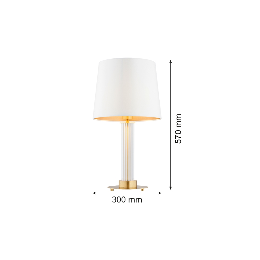 Argon 8540 - Bordslampa HAMPTON 1xE27/15W/230V 57 cm vit