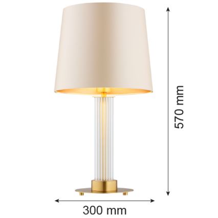 Argon 8541 - Bordslampa HAMPTON 1xE27/15W/230V 57 cm beige