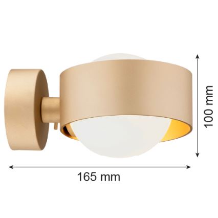 Argon 8567 - Vägglampa för badrum MASSIMO PLUS 1xG9/6W/230V IP44 guld