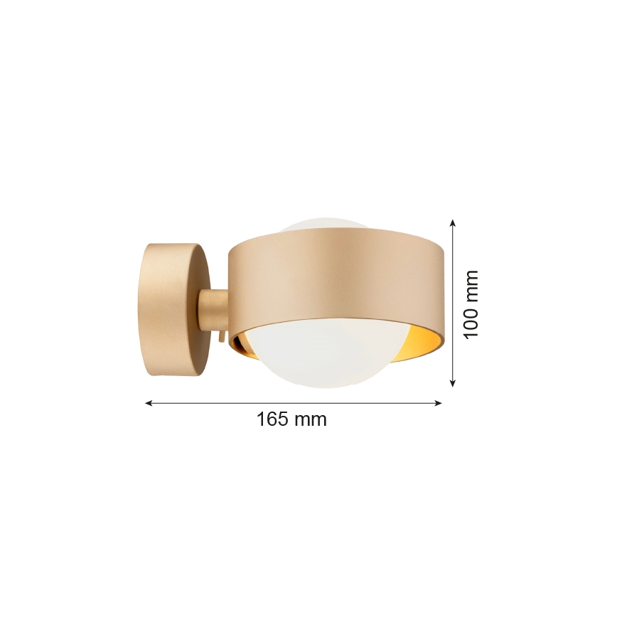 Argon 8567 - Vägglampa för badrum MASSIMO PLUS 1xG9/6W/230V IP44 guld