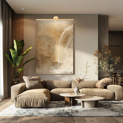 Argon 8596 - LED tavelbelysning MIRIAM LED/7,2W/230V 3000K 40 cm guld