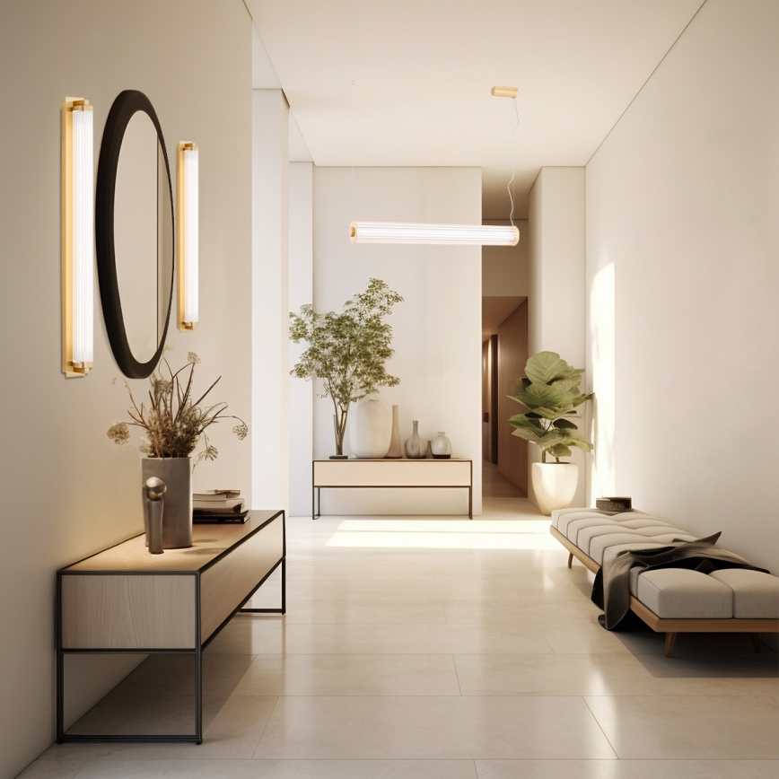 Argon 8622 - LED väggbelysning HAMPTON LED/34W/230V 3000K mässing