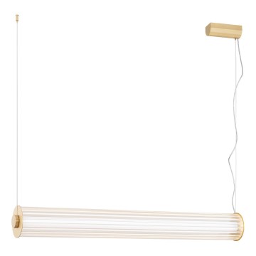Argon 8627 - LED ljuskrona med textilsladd HAMPTON LED/60W/230V 3000K 80 cm mässing