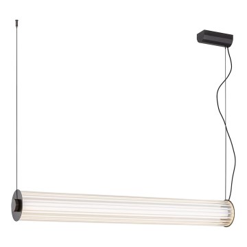 Argon 8628 - LED ljuskrona med textilsladd HAMPTON LED/60W/230V 3000K 80 cm svart