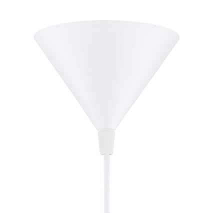 Argon 8631 - Ljuskrona med textilsladd KEGEL 1xE27/15W/230V vit