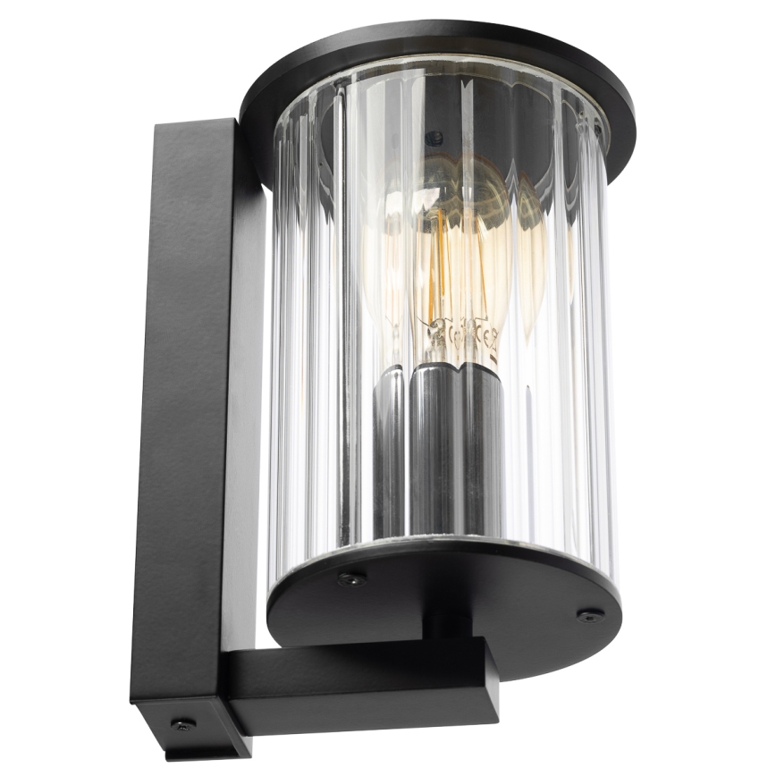 Argon 8748 - Vägglampa för utomhusbruk NORFOLK 1xE27/15W/230V IP44 svart