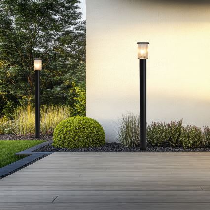 Argon 8750 - Utomhuslampa NORFOLK 1xE27/15W/230V IP44 124cm svart