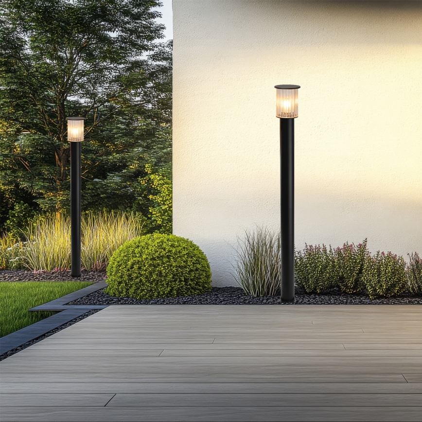 Argon 8750 - Utomhuslampa NORFOLK 1xE27/15W/230V IP44 124cm svart