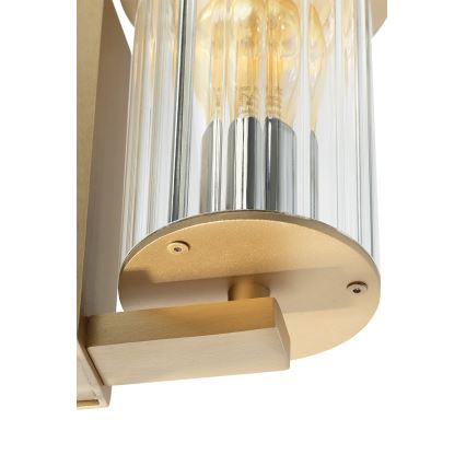Argon 8752 - Vägglampa för utomhusbruk NORFOLK 1xE27/15W/230V IP44 guld