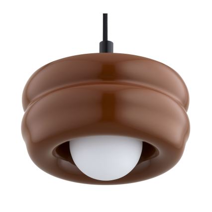 Argon 8817 - Ljuskrona med textilsladd TEVO 1xG9/4,5W/230V brun