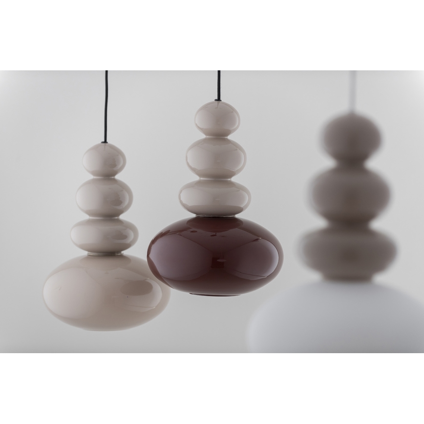 Argon 8820 - Ljuskrona med textilsladd DIEGO 1xGU10/5W/230V brun/grå