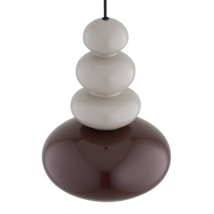 Argon 8820 - Ljuskrona med textilsladd DIEGO 1xGU10/5W/230V brun/grå