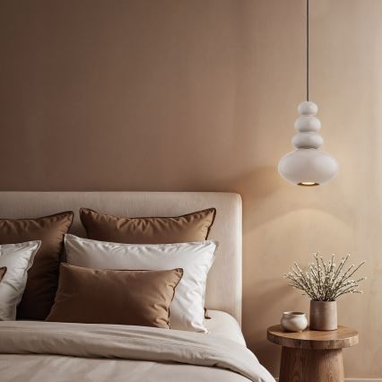 Argon 8823 - Ljuskrona med textilsladd DIEGO 1xGU10/5W/230V grå