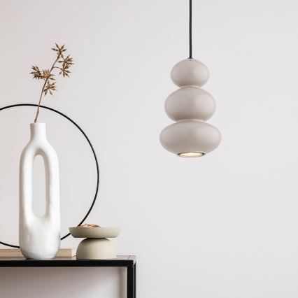 Argon 8825 - Ljuskrona med textilsladd ORLANDO 1xGU10/5W/230V grå