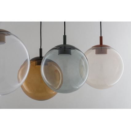 Argon 8830 - Ljuskrona med textilsladd SACRAMENTO 1xGX53/8W/230V grön/rökig