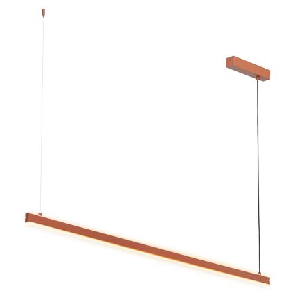 Argon 8834 - LED ljuskrona med textilsladd MIAMI LED/37W/230V 3000K brun