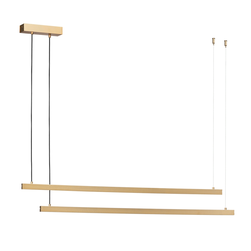 Argon 8839 - LED ljuskrona med textilsladd MIAMI LED/74W/230V 3000K guld