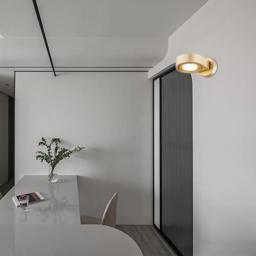 Argon 8899 - Vägglampa LOTUS 1xGX53/12W/230V guld
